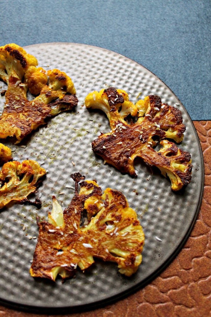 Roasted Curried Cauliflower