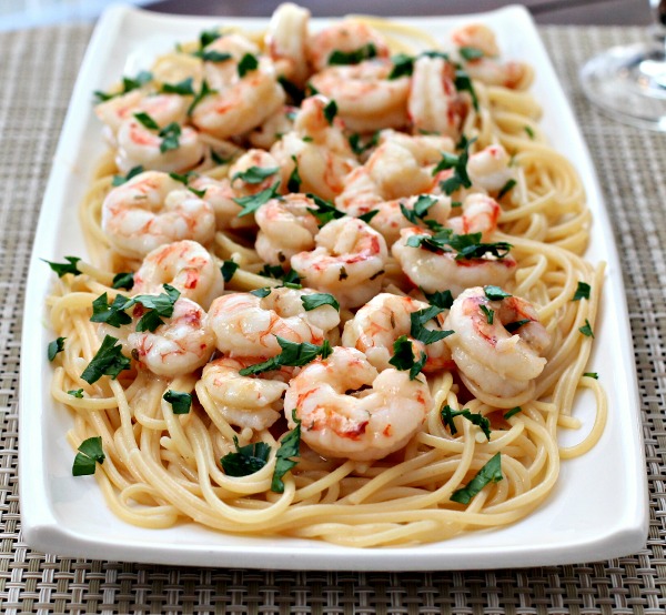 shrimp scampi with spaghetti 3