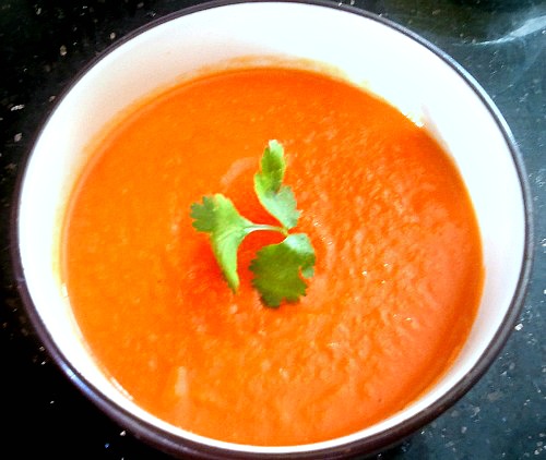 Carrot and Coriander Soup : Soni's Food